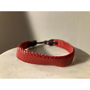 leather cuff bangle adjustable bracelet